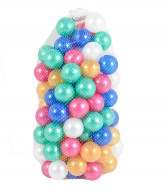 Топки за игра PILSAN 7 cm 100 броя 06411 Glitter