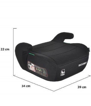 Детско столче за кола бустер Moni Boost (125-150 см), Черно