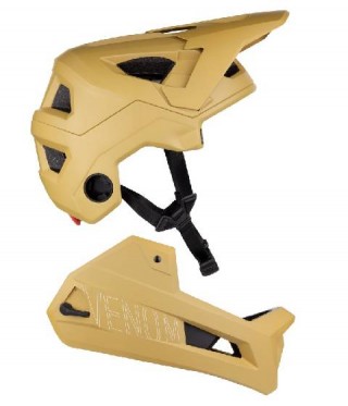 Каска за DOWNHILL със сваляема долна част VENOM Brown