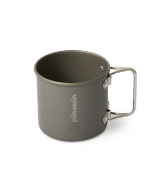 Алуминиево канче Mug 350 ml с анодизирано покритие и сгъваеми дръжки
