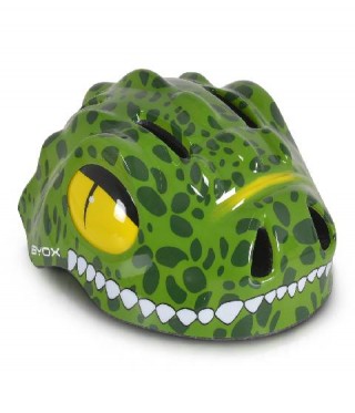 Детска каска за колело скейт и ролери Dino 48-54 cm т.зелен