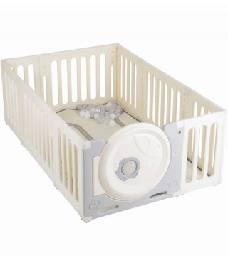 Мултифункционална детска ограда за игра Cubby Land с килимче и 50 топки