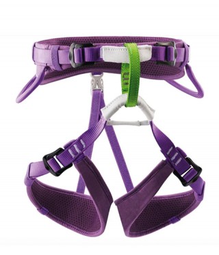 Детска катерачна седалка PETZL Macchu лилав