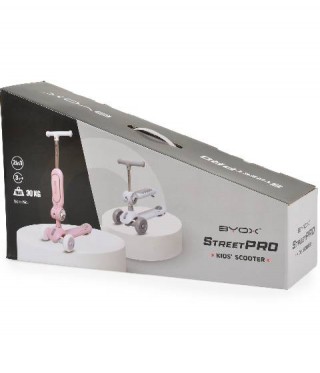 Детска тротинетка 2в1 със светещи колела Byox StreetPro pink
