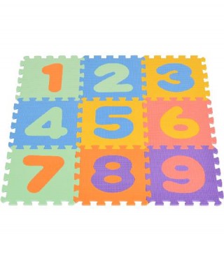 Детски мек пъзел от EVA пяна с цифри Moni Toys Numbers 3092-M (9 части)