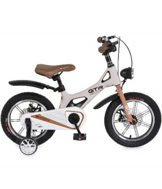 Детски велосипед 14 цола с дискови спирачки GTR - Beige