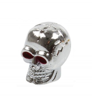 Капачка за вентил DESIGN SKULL SILVER