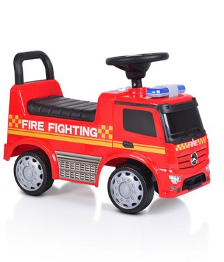 Детска кола за бутане MERCEDES-BENZ ANTOS FIRE - червена