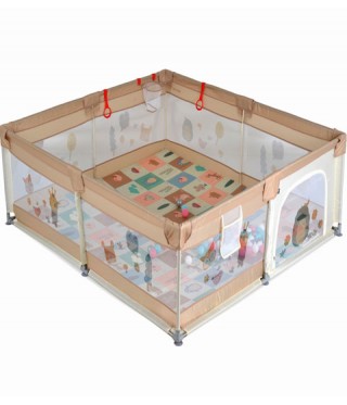 Бебешка кошара за игра MONI GameZone 120*120 с аксесоари