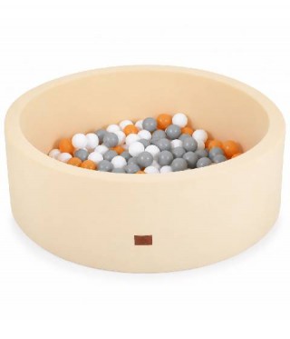 Детски мек басейн с 200 топки Moni Toys Beige-New