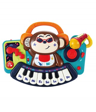Мини пиано с микрофон DJ Monkey 3137
