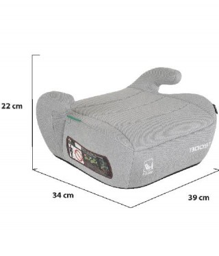 Детско столче за кола бустер Moni Boost (125-150 см), Сиво