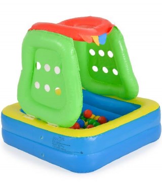 Надуваем детски басейн с 100 цветни топки Multiplay LI-2180 Moni Toys