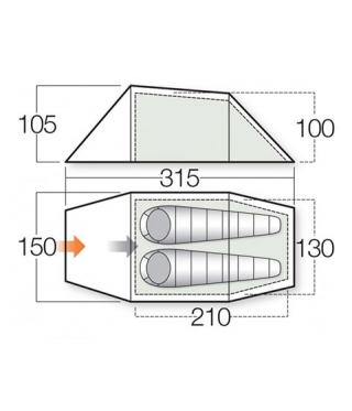 Палатка VANGO Xenon UL 2