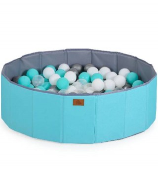 Сгъваем детски басейн с 90 цветни топки MONI TOYS Melo мента