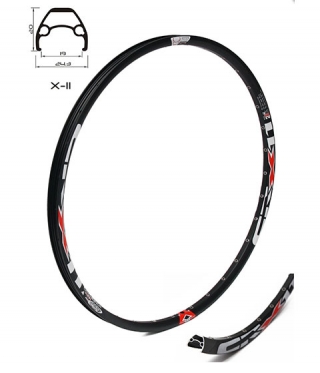 Шина за велосипед 28/29 инча Crosser X-11, 32H, черна (Disc Only)