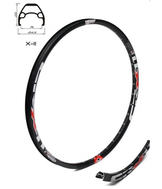 Велосипедна шина 27.5 инча Crosser X-11, 32 дупки, черна (Disc Only)
