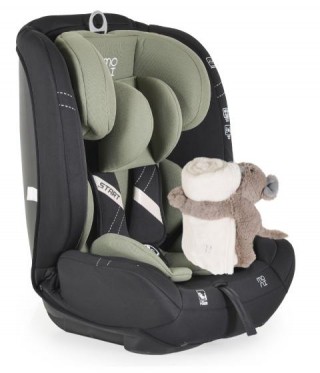 Детско столче за кола Moni START i-Size (76-150 см) - Зелен + Подарък (Одеялце и играчка)