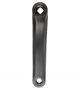 Стоманен ляв курбел за колело M-WAVE STEEL PVC BLACK 170 mm