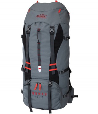 Раница за планина Nomad 80+15 сив/червен