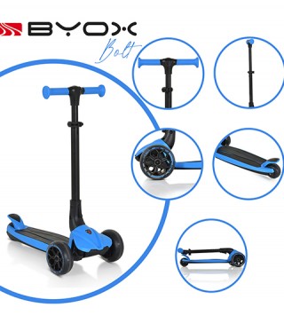 Детска тротинетка BYOX Bolt син