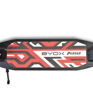 Сгъваема алуминиева тротинетка с дискова спирачка BYOX Plexus Limited - Черен