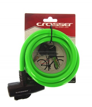 Велоключалка Crosser CL- 823 10x1800 mm ярко зелен