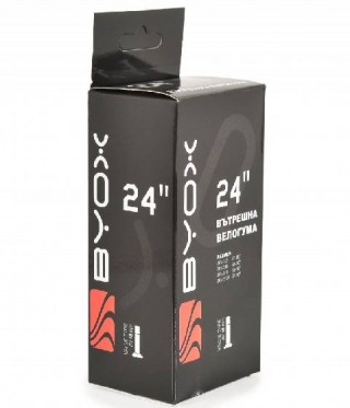 Вътрешна гума за велосипед BYOX 24 х 1.75/2.125 (AV вентил 48mm)