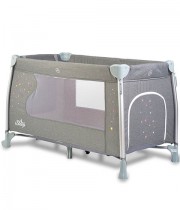 Детска кошара CANGAROO ISLEEP - сив