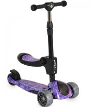 Детска тротинетка с 3 колелца Rumble Purple dream