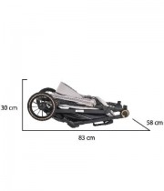 Количка Buggy сива с водоустойчив сенник