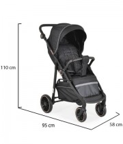 Лятна количка Buggy черна с легнало положение