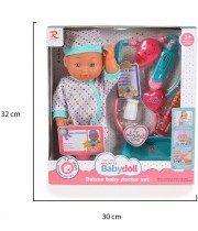 Кукла 31 cm със стетоскоп и звук Dotts 6819