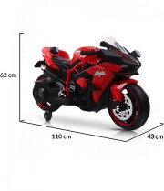 Motocicleta electrica copii MONI NINJA DUO rosu