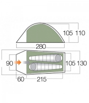 Палатка VANGO Arete 2