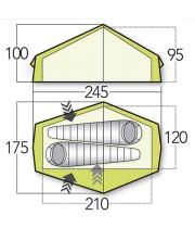 Палатка Vango Helium 2