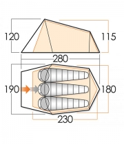 Палатка VANGO Soul 300 NEW