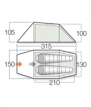 Палатка VANGO Xenon UL 2