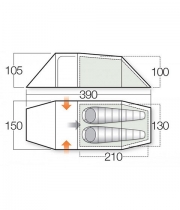 Палатка VANGO Xenon UL 2+