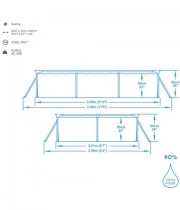 Сглобяем басейн Steel Pro - 3 m x 2 m 