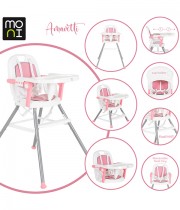 Стол за хранене 3 в 1 MONI Amaretti розов