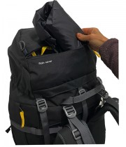 Туристическа раница ТАШЕВ Mount 100+20 черен/жълт