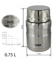 Термо-кутия за обяд oт неръждаема стомана 750 ml